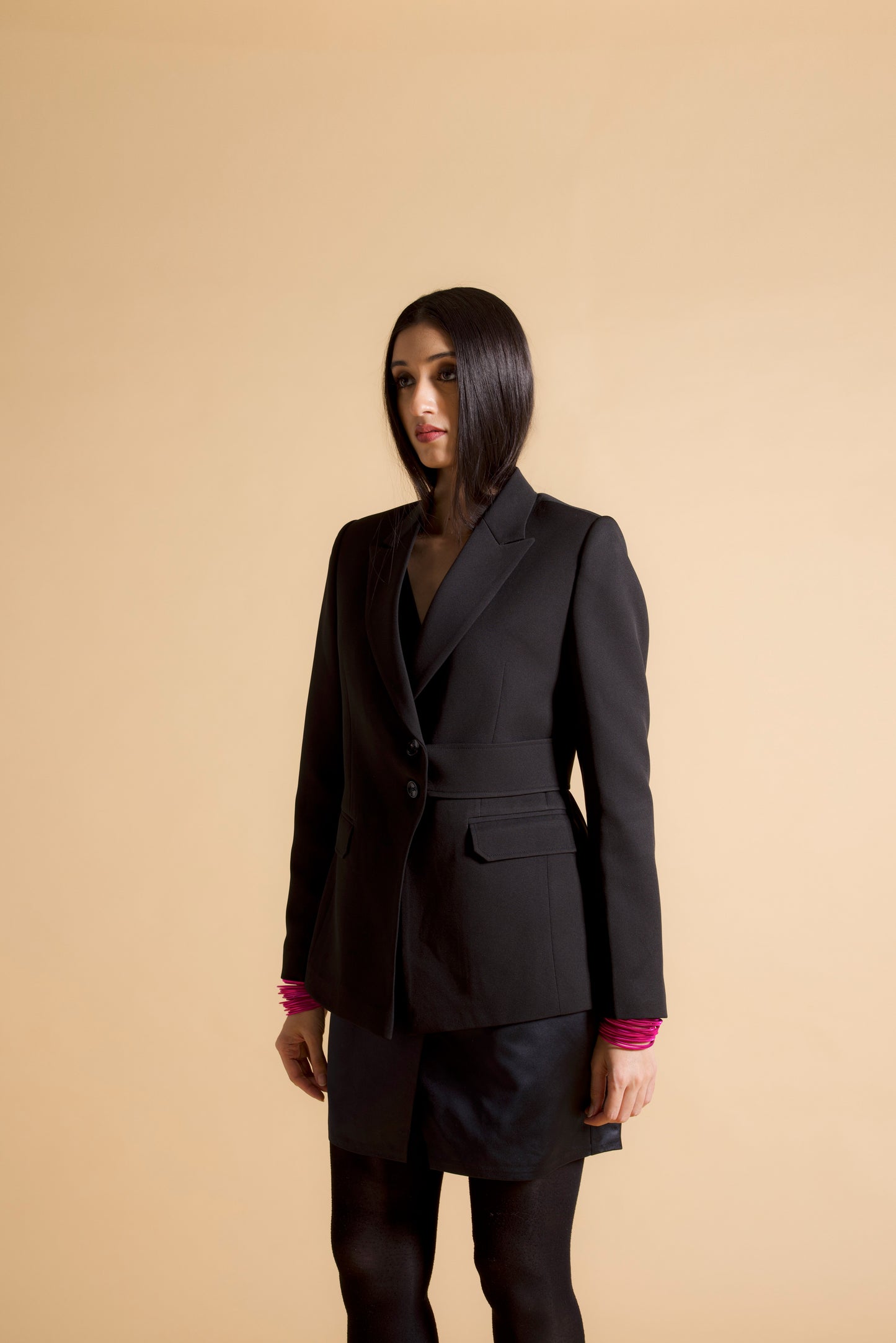 Side Strapped Blazer