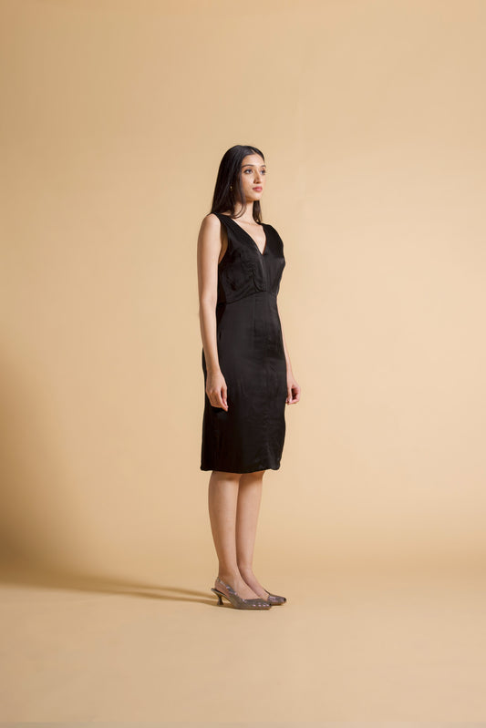 V - Neck Pencil Dress