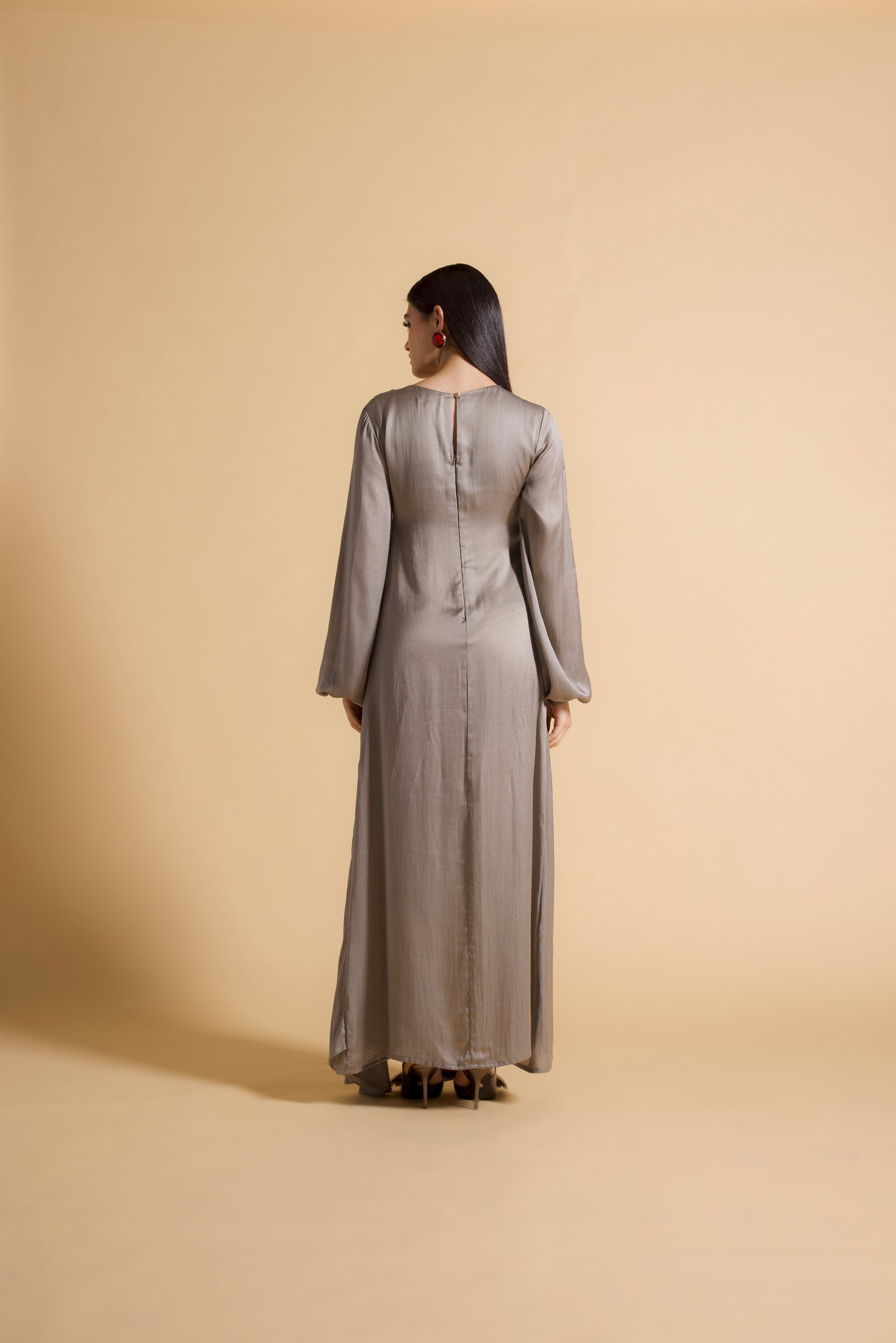 Asymmetrical Draped Maxi
