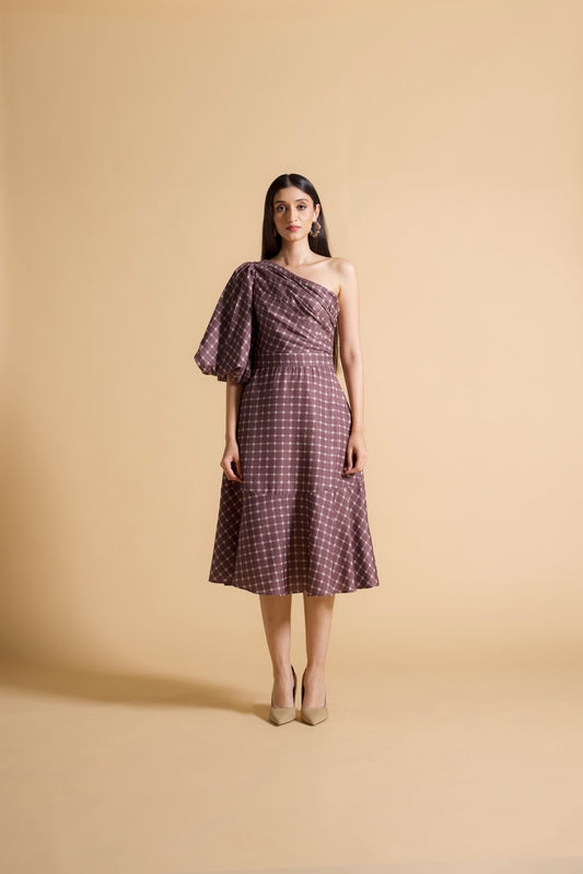 Asymmetrical Printed Dress