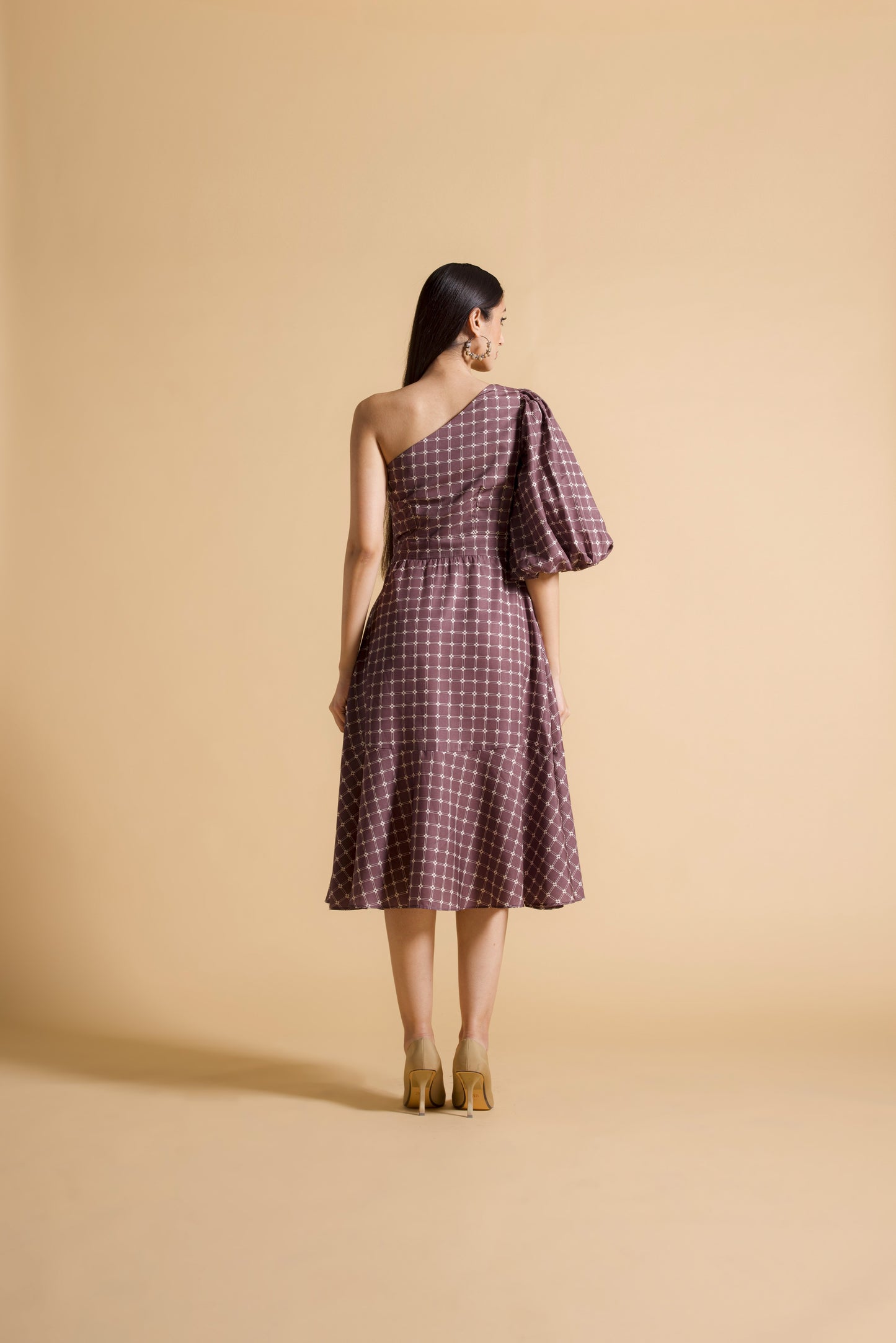 Asymmetrical Printed Dress
