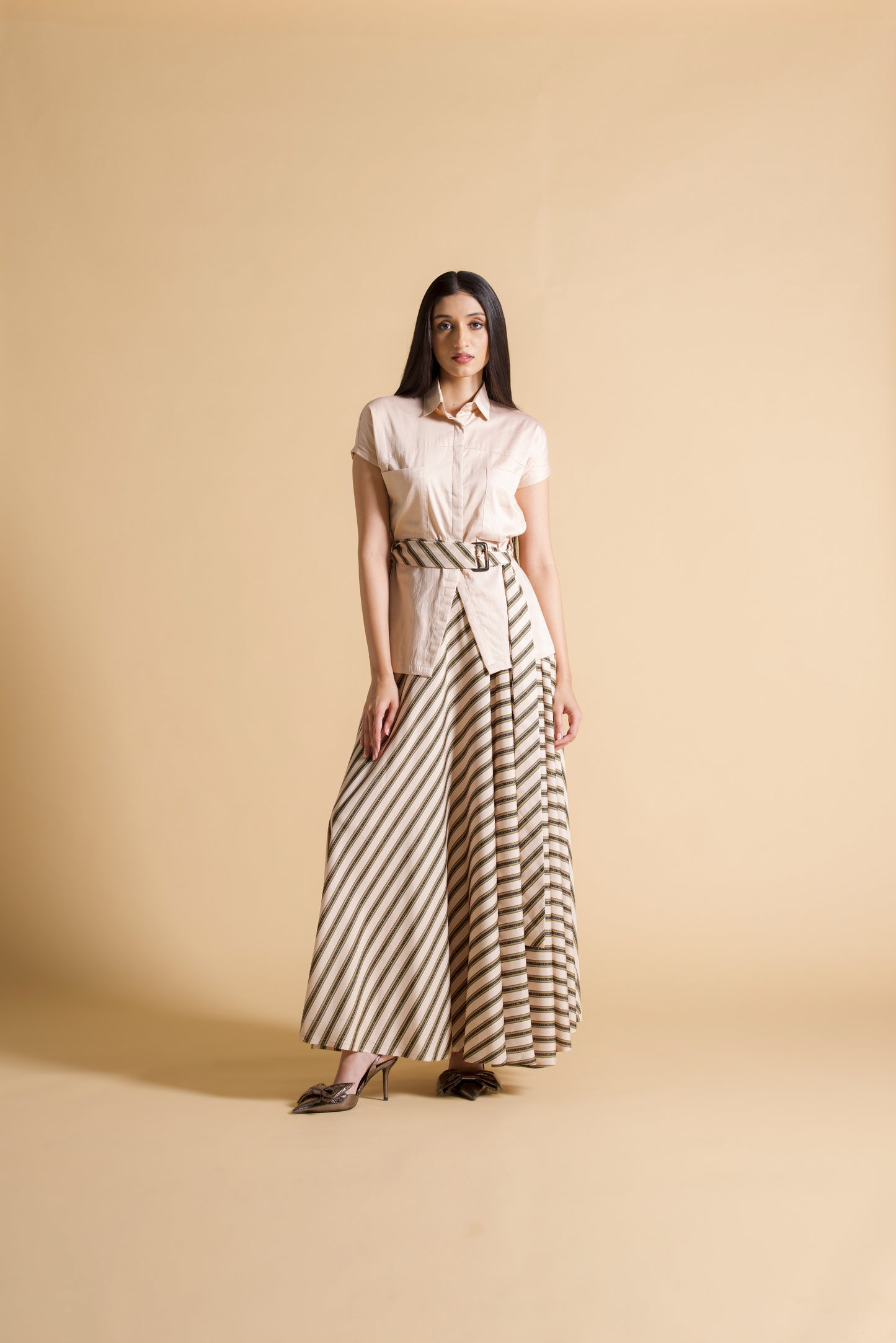 Flared Maxi skirt
