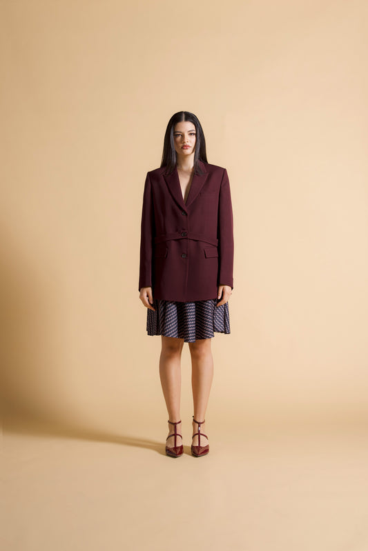 Flared Printed Skirt