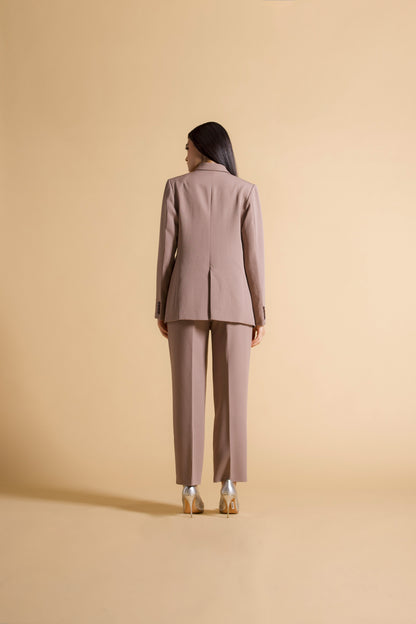 Beige Straight Trouser