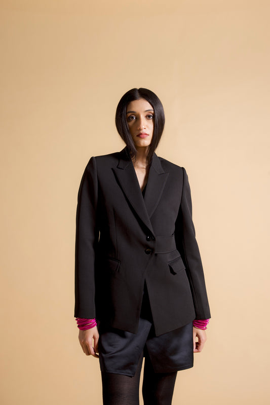 Side Strapped Blazer